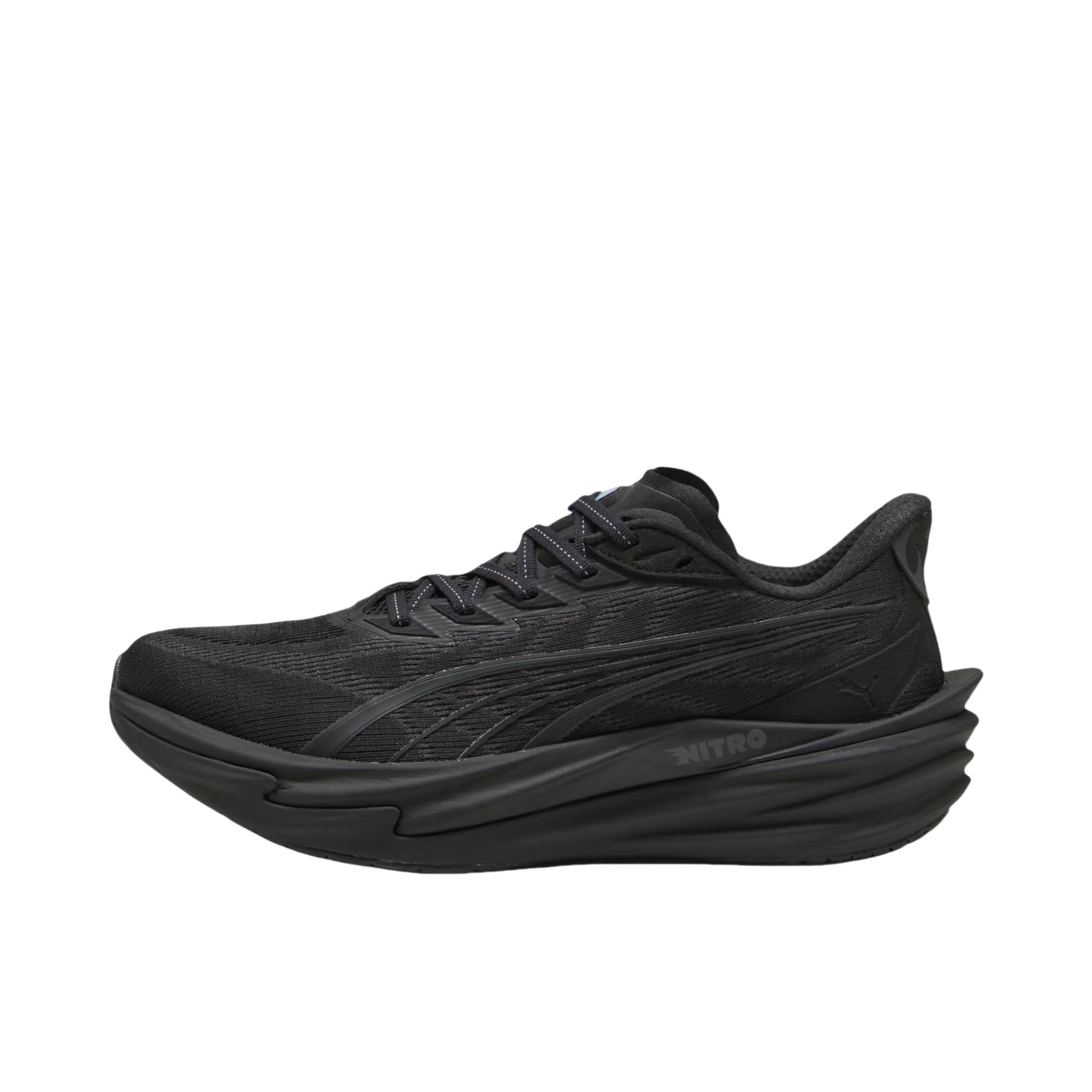 推荐商品：Puma/彪马 Deviate Nitro 4 彪破4 跑鞋 舒适缓震防滑贴合回弹长距离氮气科技日常跑轻便竞速 3E宽/黑色