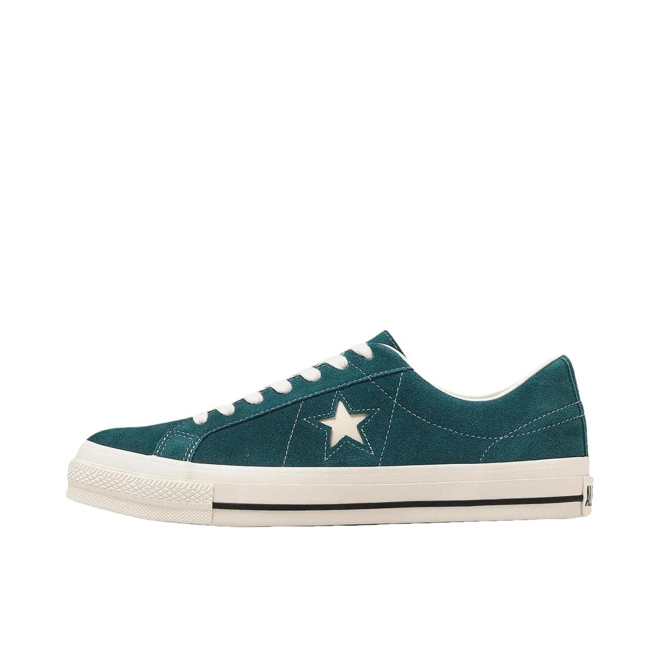 推荐商品：【金主训同款】Converse/匡威 One Star 翻毛皮 防滑 复古 星星鞋 板鞋 绿色/羽白色