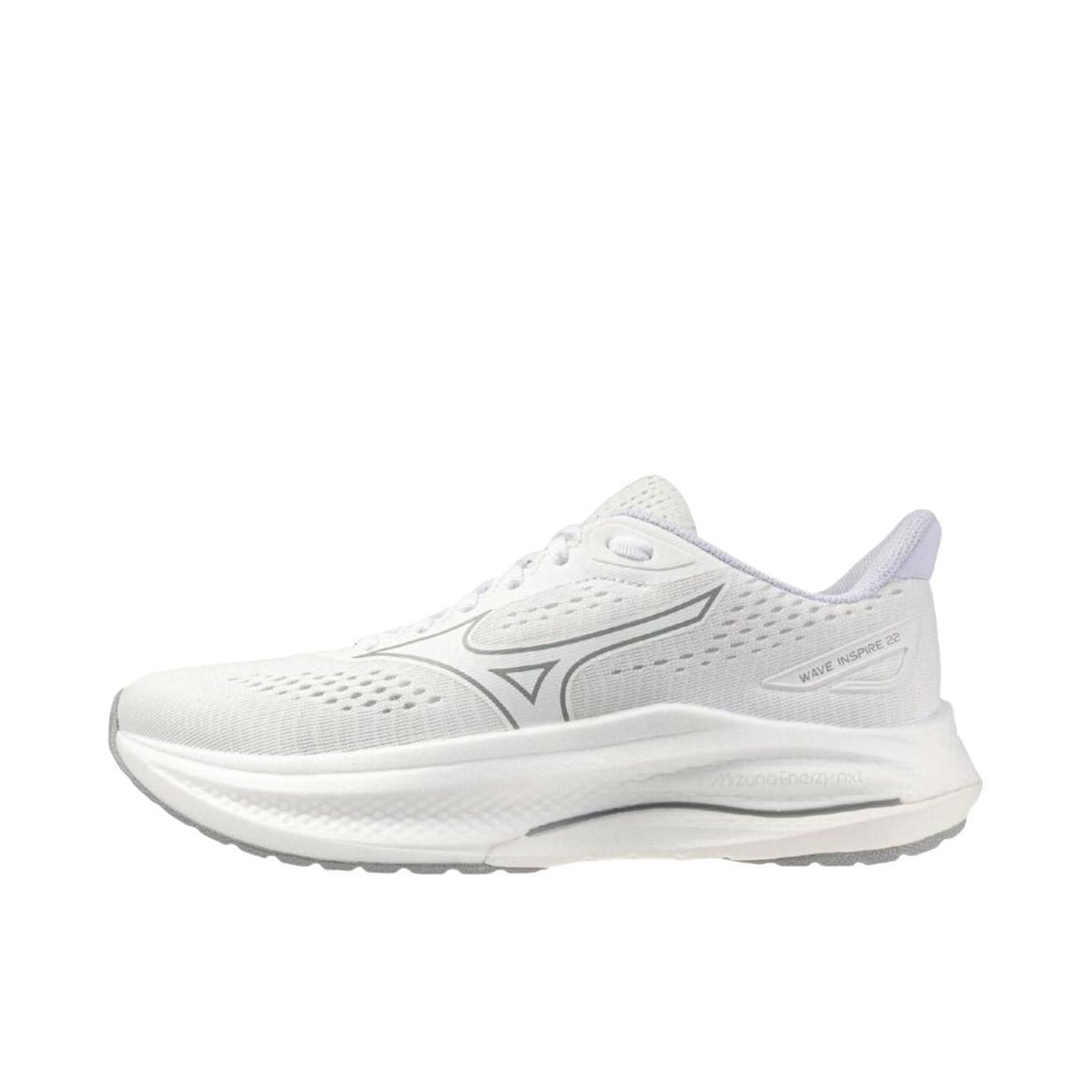 推荐商品：Mizuno/美津浓 Wave Inspire 22 跑鞋 百搭支撑透气回弹 女款/白色