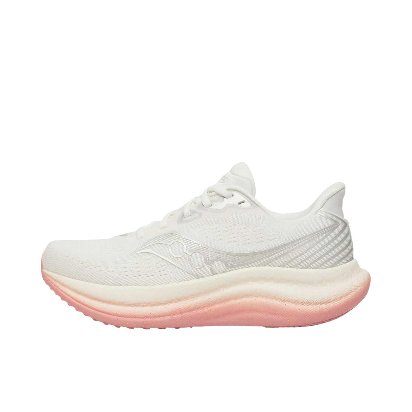 推荐商品：Saucony/索康尼 Triumph 胜利 23 跑鞋 慢跑缓震支撑训练防滑轻便 女款/象牙白