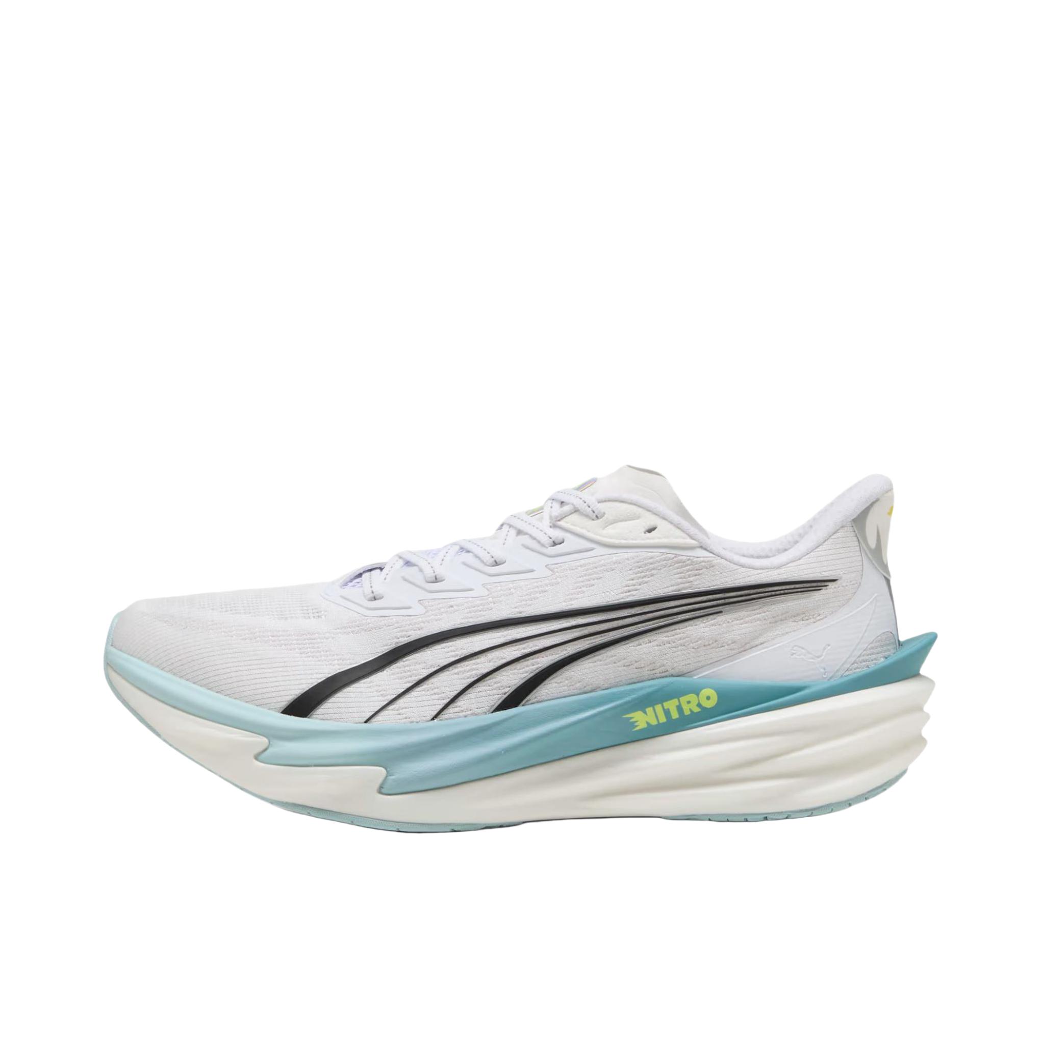 推荐商品：Puma/彪马 Deviate Nitro 4 彪破4 跑鞋 舒适缓震防滑贴合回弹长距离氮气科技日常跑轻便竞速 白色 