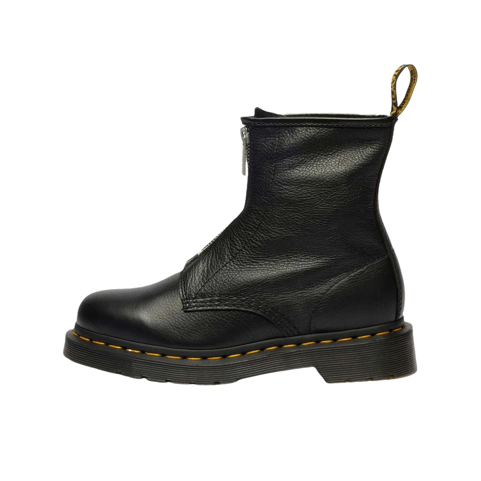 推荐商品：Dr. Martens 1460 Pascal Frnt Zip 软皮 休闲 圆头 马丁靴 深黑色 