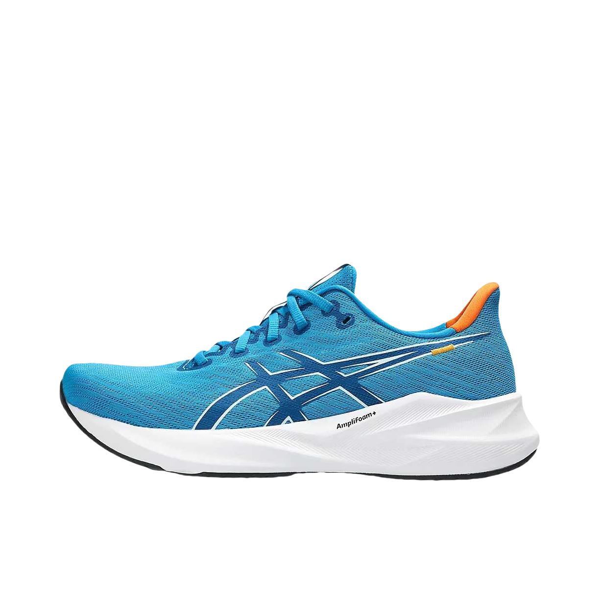 推荐商品：Asics/亚瑟士 VERSABLAST 4 跑鞋 耐磨低帮系带厚底圆头 爱琴海蓝/白色