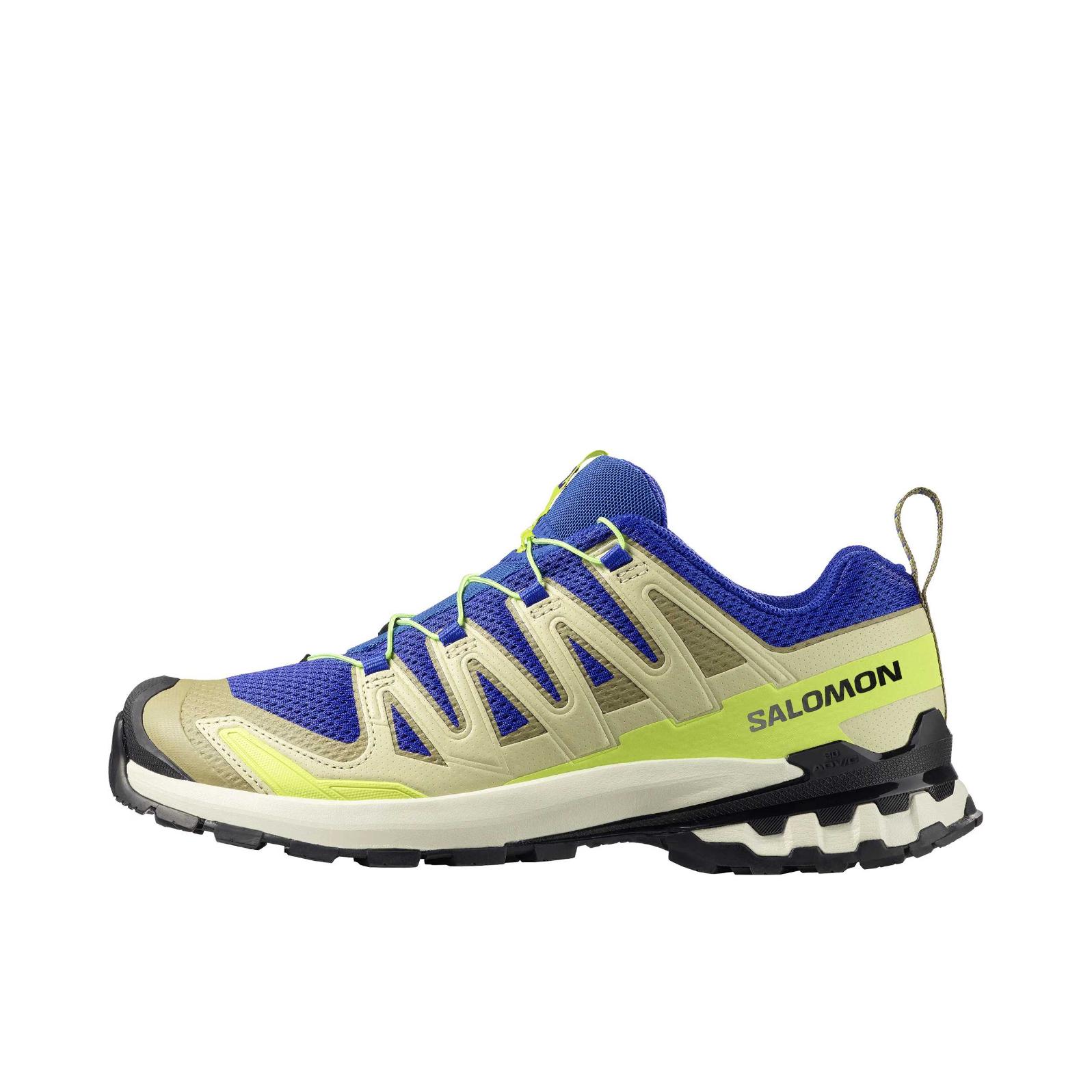 推荐商品：Salomon/萨洛蒙 XA Pro 3D V9 GTX 防滑耐磨 防水 网布 减震支撑 越野跑鞋 蓝化/沼泽地