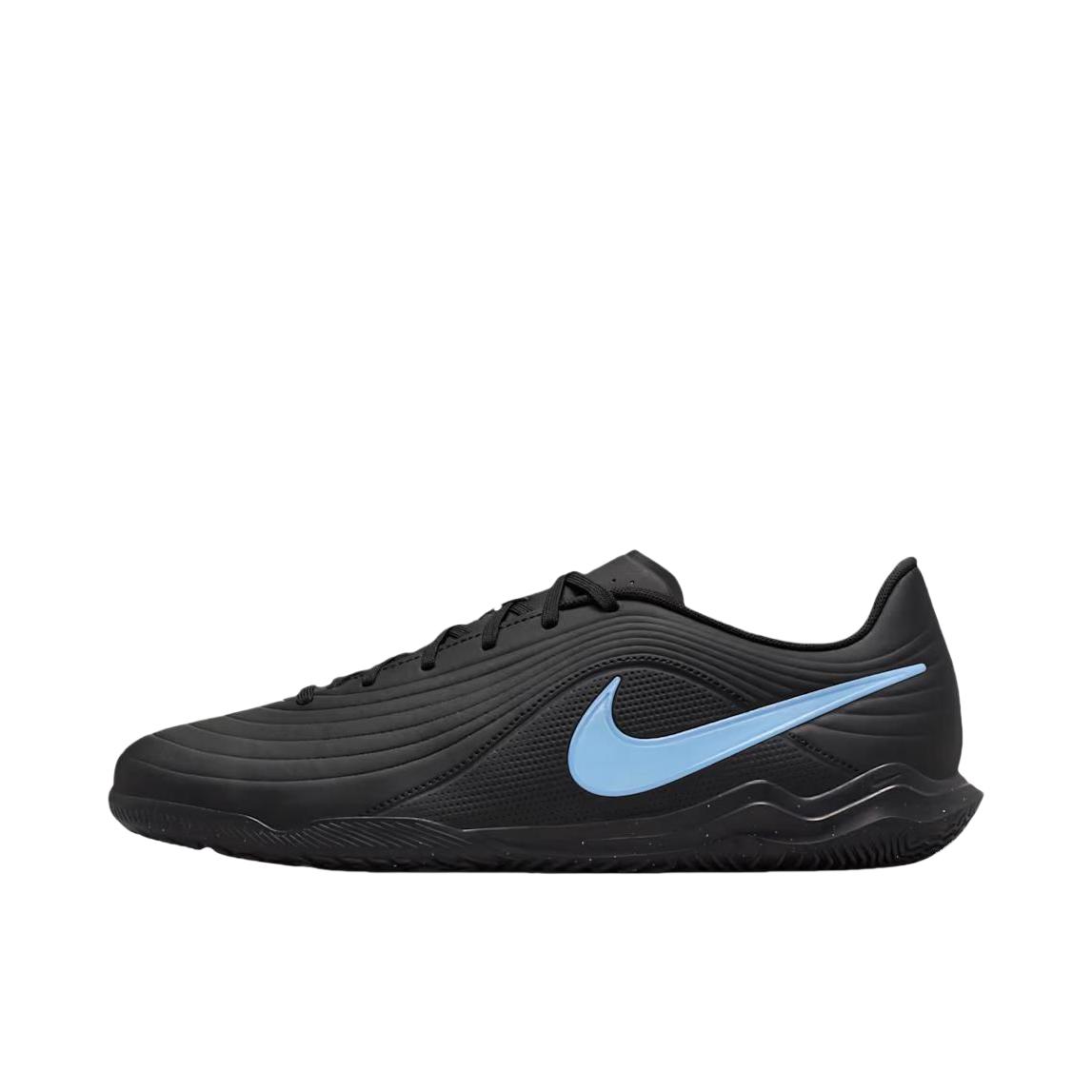 推荐商品：Nike Tiempo Maestro Club IC 足球鞋 平底橡胶圆头防滑贴合 黑色/蓝色