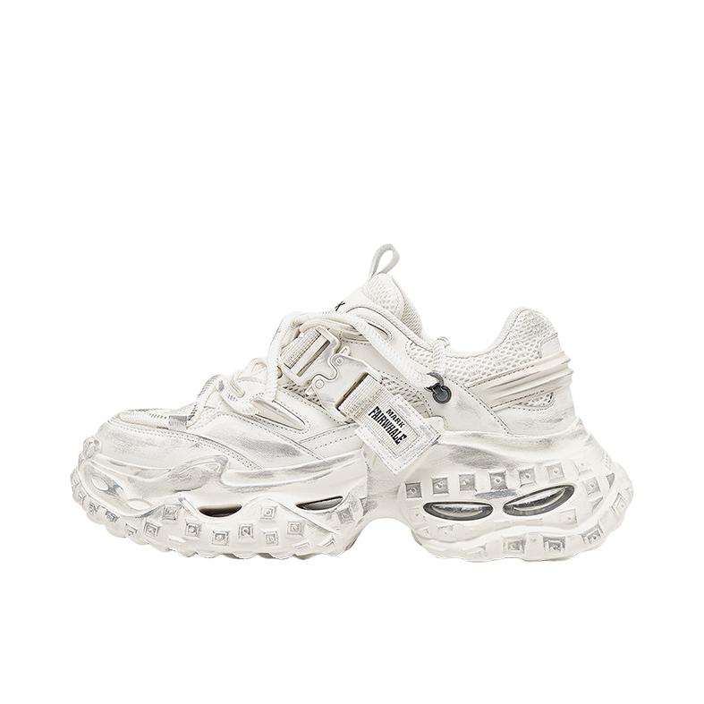 推荐商品：马克华菲 老爹鞋 厚底增高减震 666196062115 冰川灰