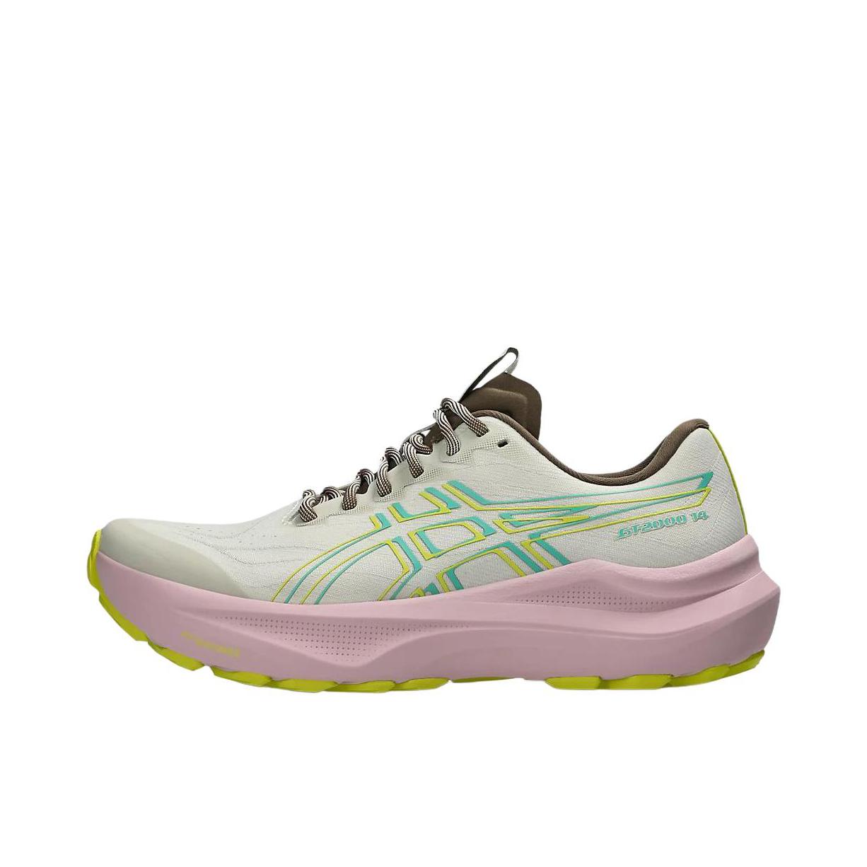 推荐商品：Asics/亚瑟士 GT-2000 14 跑鞋 舒适百搭支撑缓震回弹稳定支撑 米色/粉色