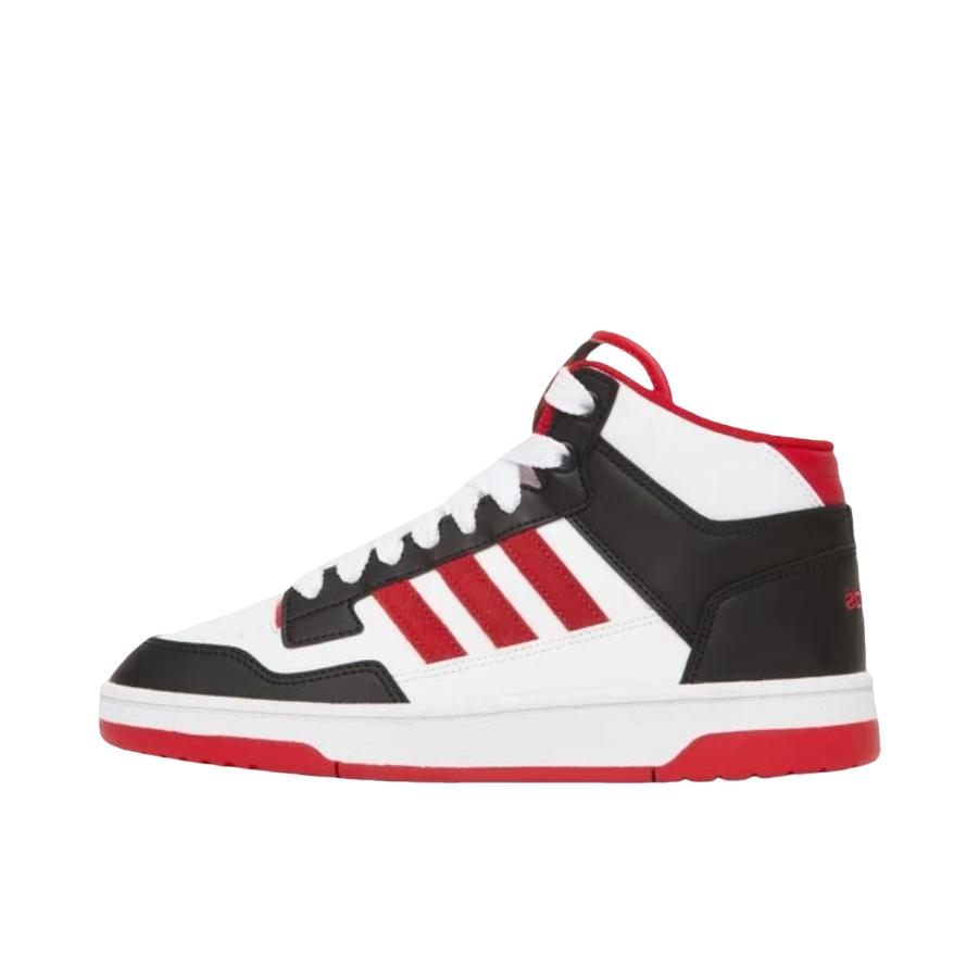 推荐商品：adidas Rapid Court Winterized 板鞋 中帮平跟系带圆头防水 白色/黑色/红色