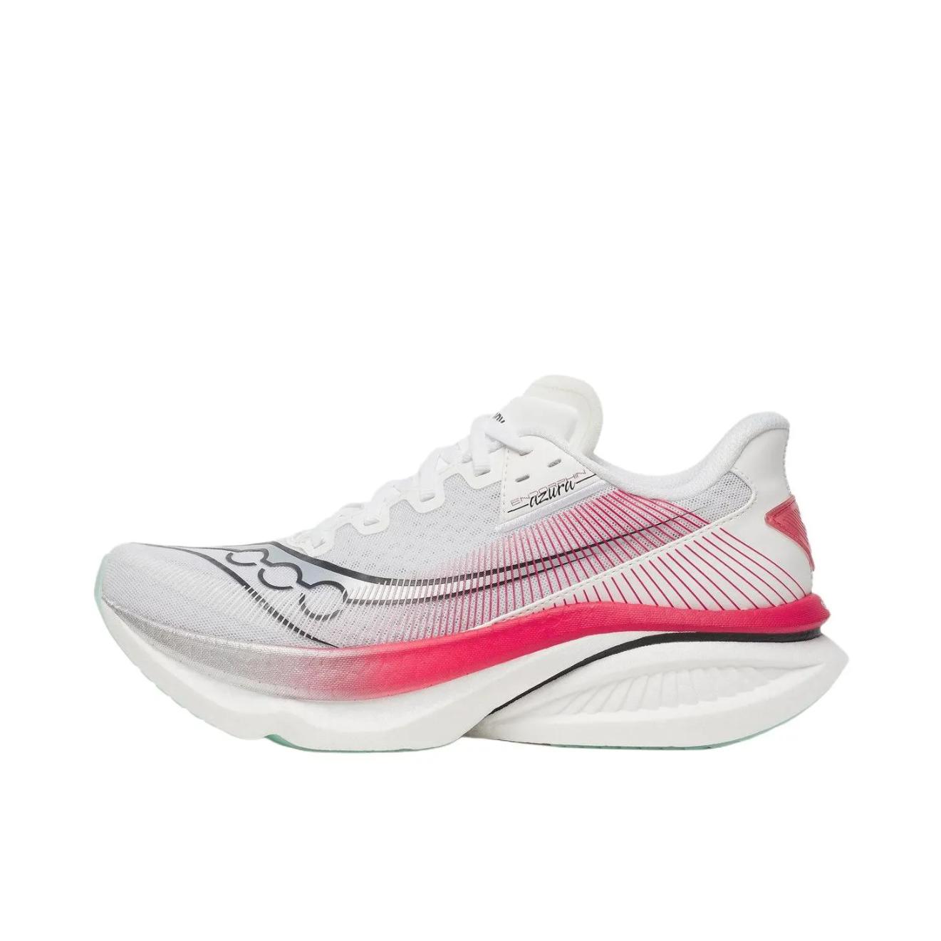 推荐商品：Saucony/索康尼 Endorphin Azura 跑鞋 柔软休闲轻便舒适回弹贴合训练 白色