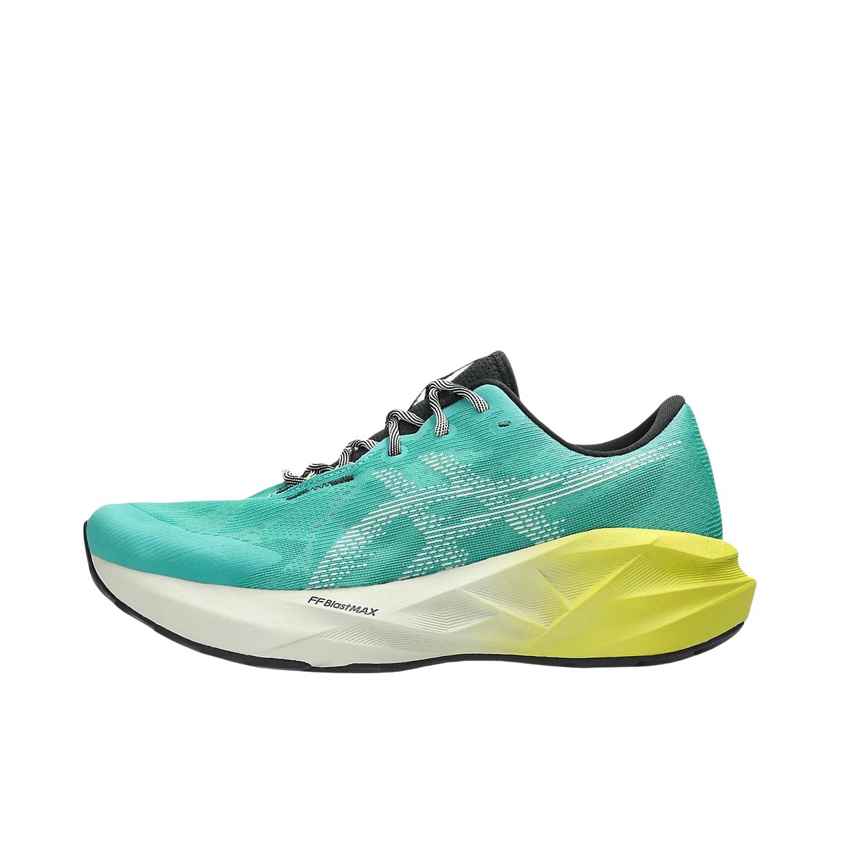 推荐商品：Asics/亚瑟士 Novablast 5 跑鞋 圆头舒适百搭防滑耐磨缓震橡胶贴合短跑轻量回弹支撑 极光绿