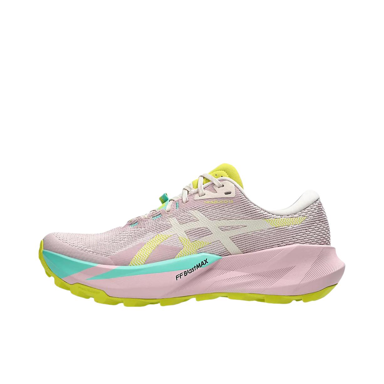 推荐商品：Asics/亚瑟士 Gel-Trabuco 14 越野跑鞋 柔软舒适透气百搭抓地回弹减震支撑圆头网布贴合 粉色