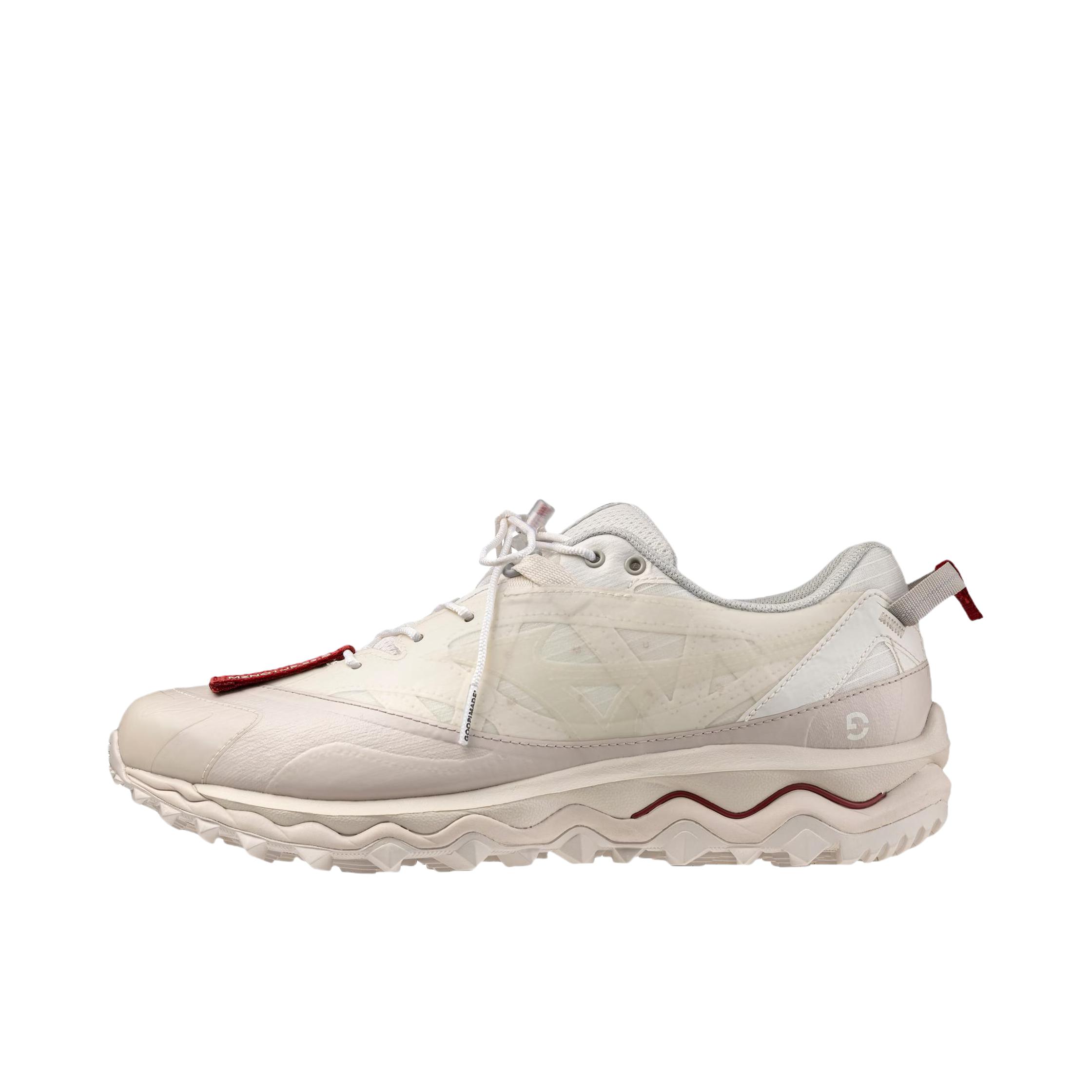 推荐商品：Mizuno/美津浓 Wave Mujin TL 舒适透气 防滑耐磨 轻量缓震 包裹性 运动休闲鞋 GOOPiMADE联名/2E宽/白色
