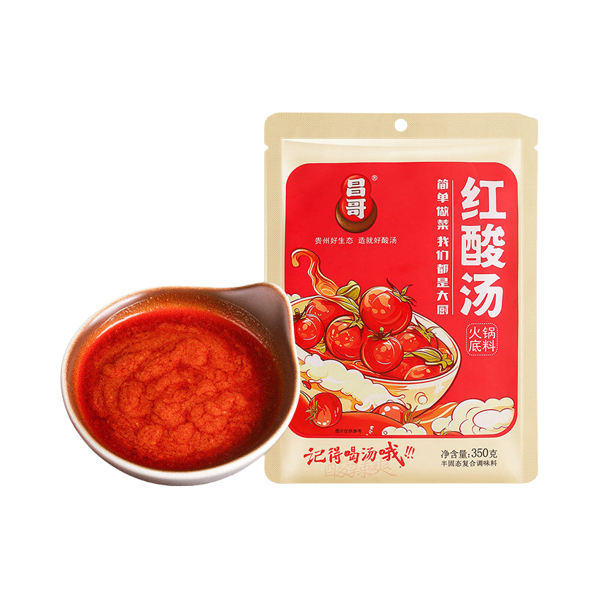 推荐商品：昌哥 红酸汤火锅底料 袋装