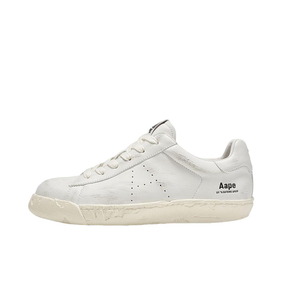 推荐商品：Aape 板鞋 做旧复古街头 A53M22001 国内/亚太版本/白色