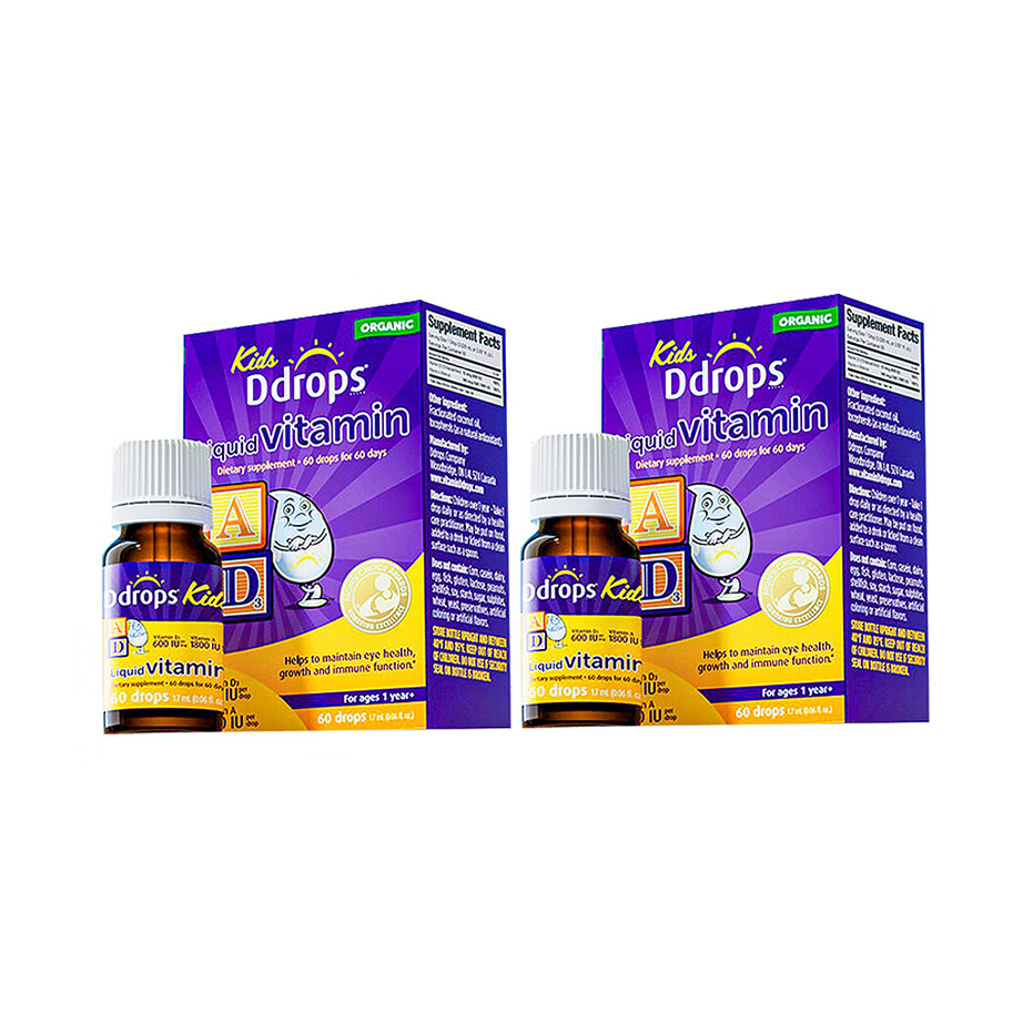 推荐商品：baby Ddrops 儿童液体维生素AD滴剂d3补钙小滴瓶一岁以上非胶囊促钙吸收