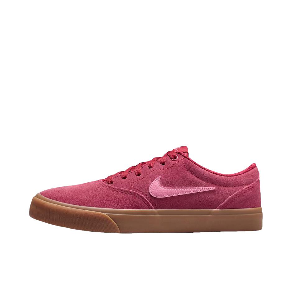推荐商品：Nike SB Chron 复古休闲 包裹性 舒适百搭 轻便透气 时尚 防滑耐磨 板鞋 女款/莓红色/粉色