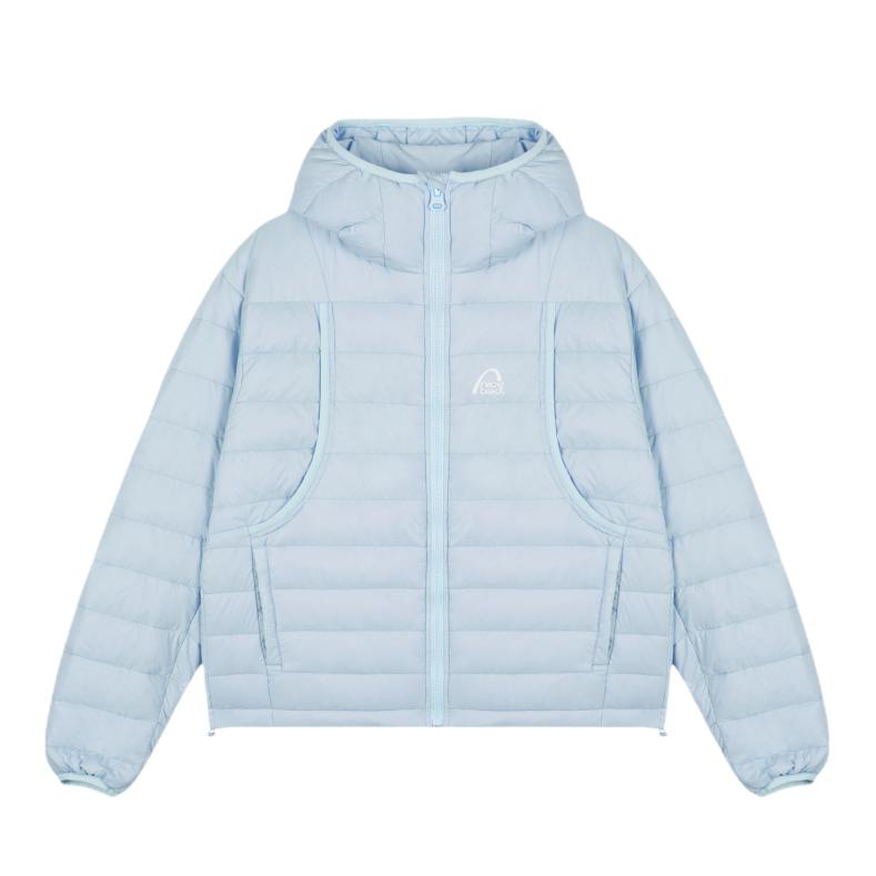 推荐商品：nicebad 拉链白鹅绒字母长袖羽绒服 NBYR25033 蓝