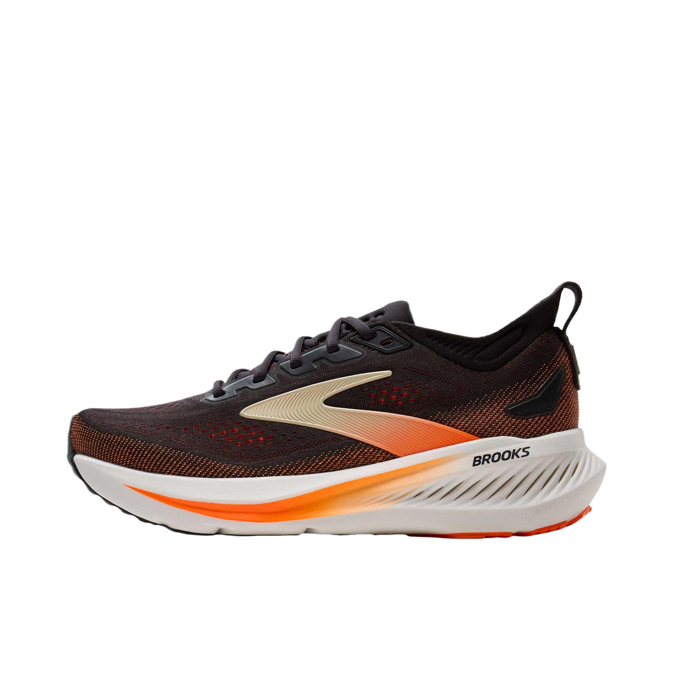 推荐商品：Brooks/布鲁克斯 Glycerin 甘油23 跑鞋 缓震时尚舒适耐磨支撑回弹圆头减震 幻影/橙色/沙色