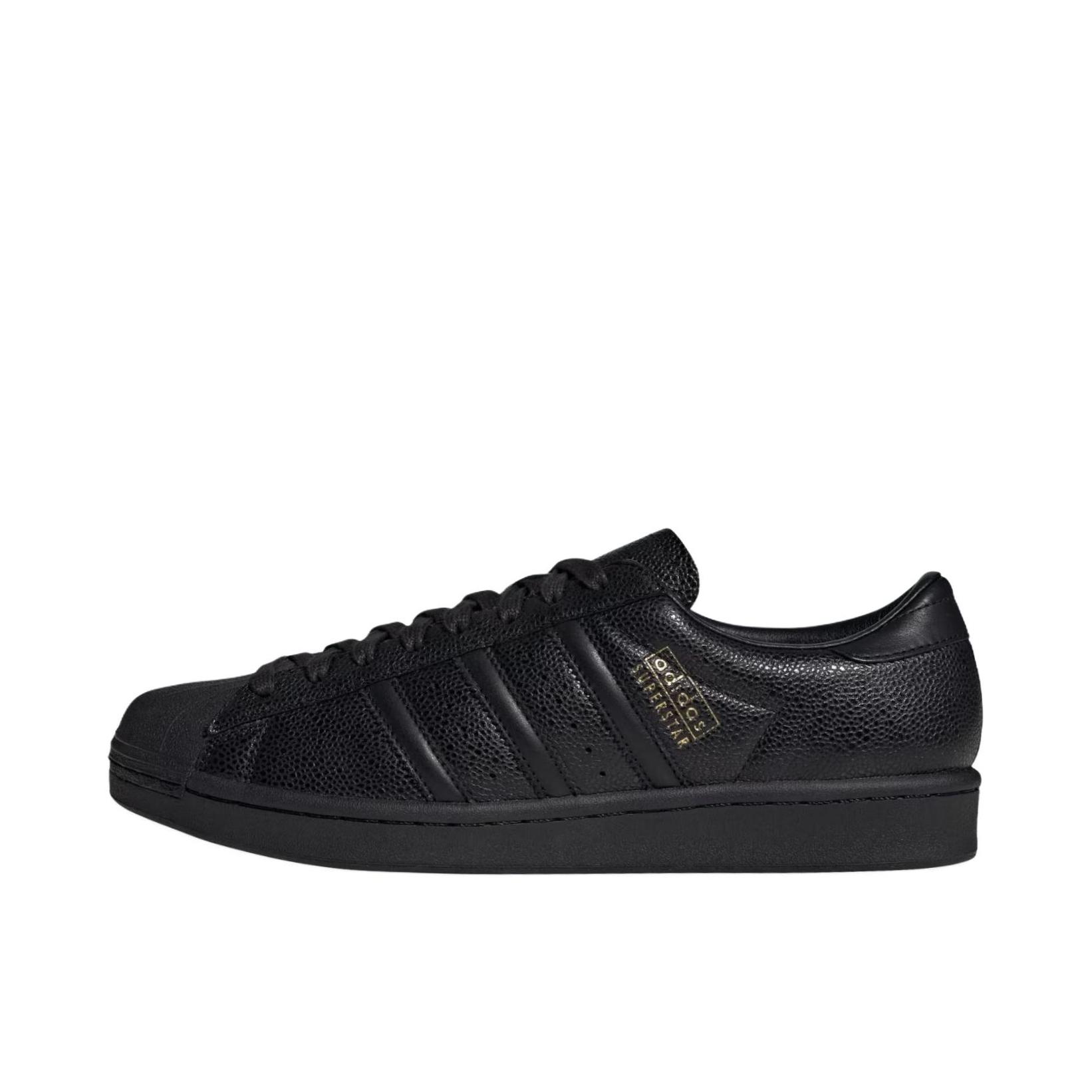 推荐商品：【宋雨琦同款】 adidas Originals Superstar 板鞋 轻便贝壳头薄底舒适百搭耐磨复古 黑色/金色