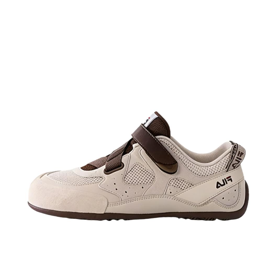 推荐商品：FILA/斐乐 STEP 彩石鞋 德训鞋 运动休闲鞋 魔术贴低帮薄底 女款/桦树棕/可可赤棕