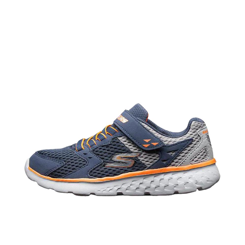 推荐商品：Skechers/斯凯奇 Go Run 400 防滑耐磨 缓震软底 网面透气 休闲百搭 运动鞋儿童 大童/海军蓝色/浅灰色