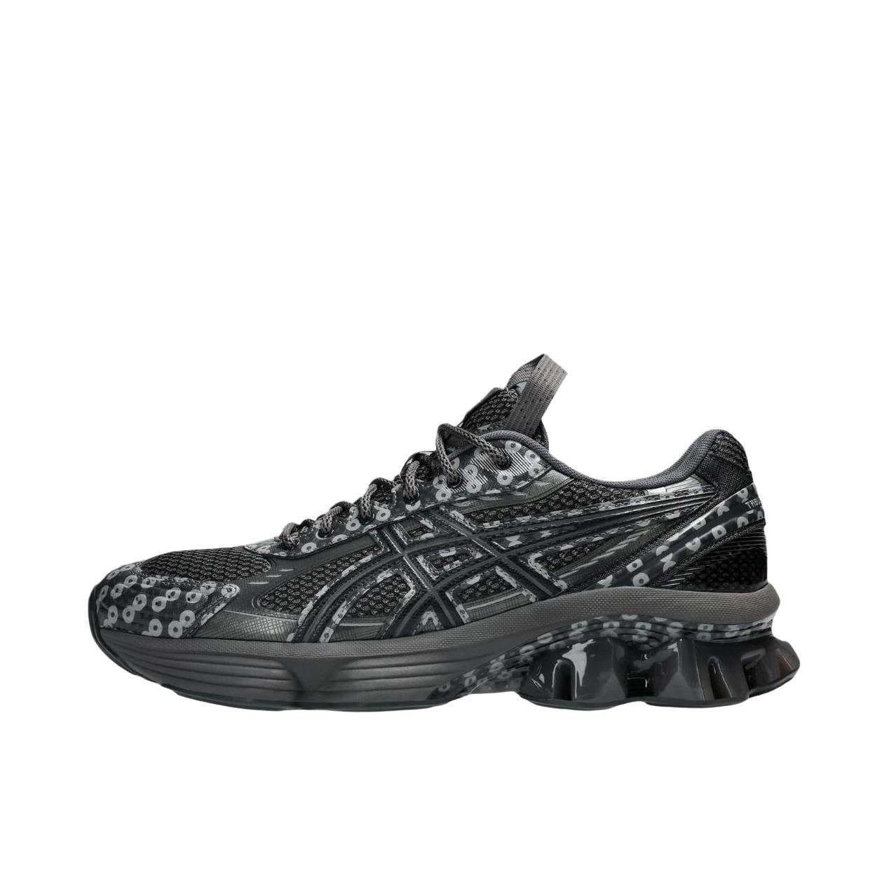 推荐商品：Asics/亚瑟士 GEL-KINETIC FLUENT 合成革 支撑 回弹 防滑 耐磨 跑鞋 KIKO KOSTADINOV/黑色/灰色