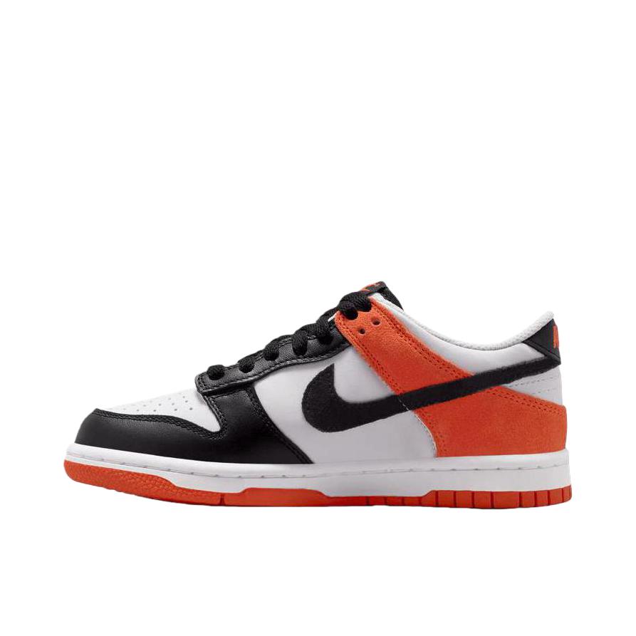 推荐商品：Nike Dunk 复古休闲 防滑耐磨 抓地 舒适透气 运动 板鞋儿童 大童/白色/黑色/橙色