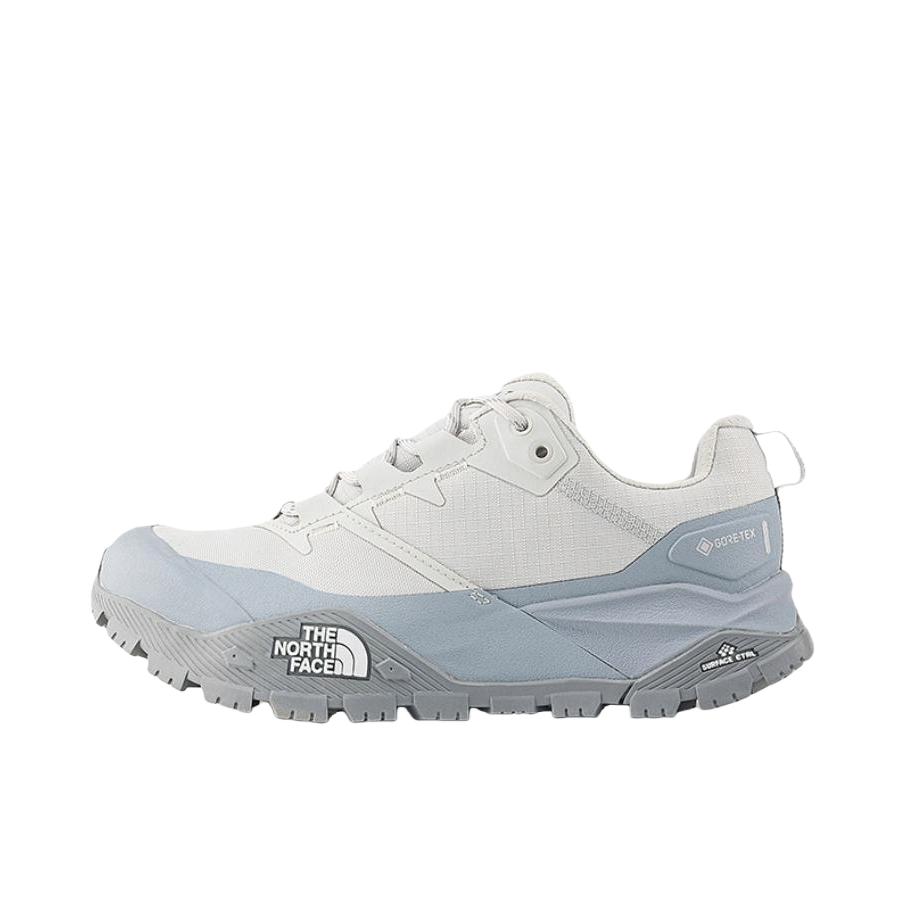 推荐商品：TheNorthFace/北面 Offtrail GORETEX 防滑 耐磨 防水 高帮 徒步鞋 女款/灰色/珍珠白