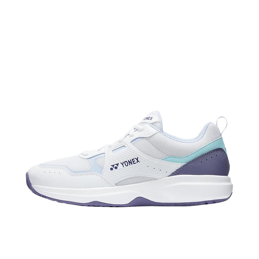推荐商品：YONEX/尤尼克斯 网球鞋 织物运动耐磨透气 白色/浅灰色/蓝色