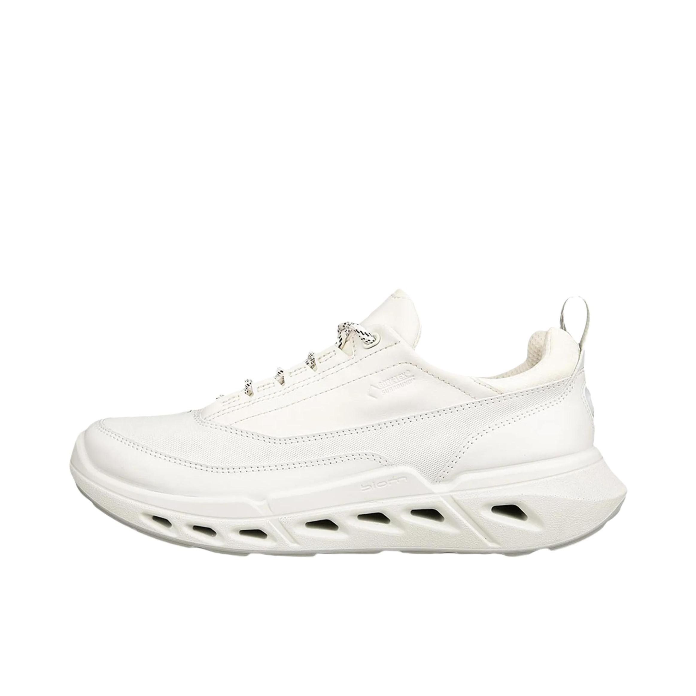 推荐商品：ECCO/爱步 BIOM 720 运动休闲鞋 系带复古时尚厚底 米白色