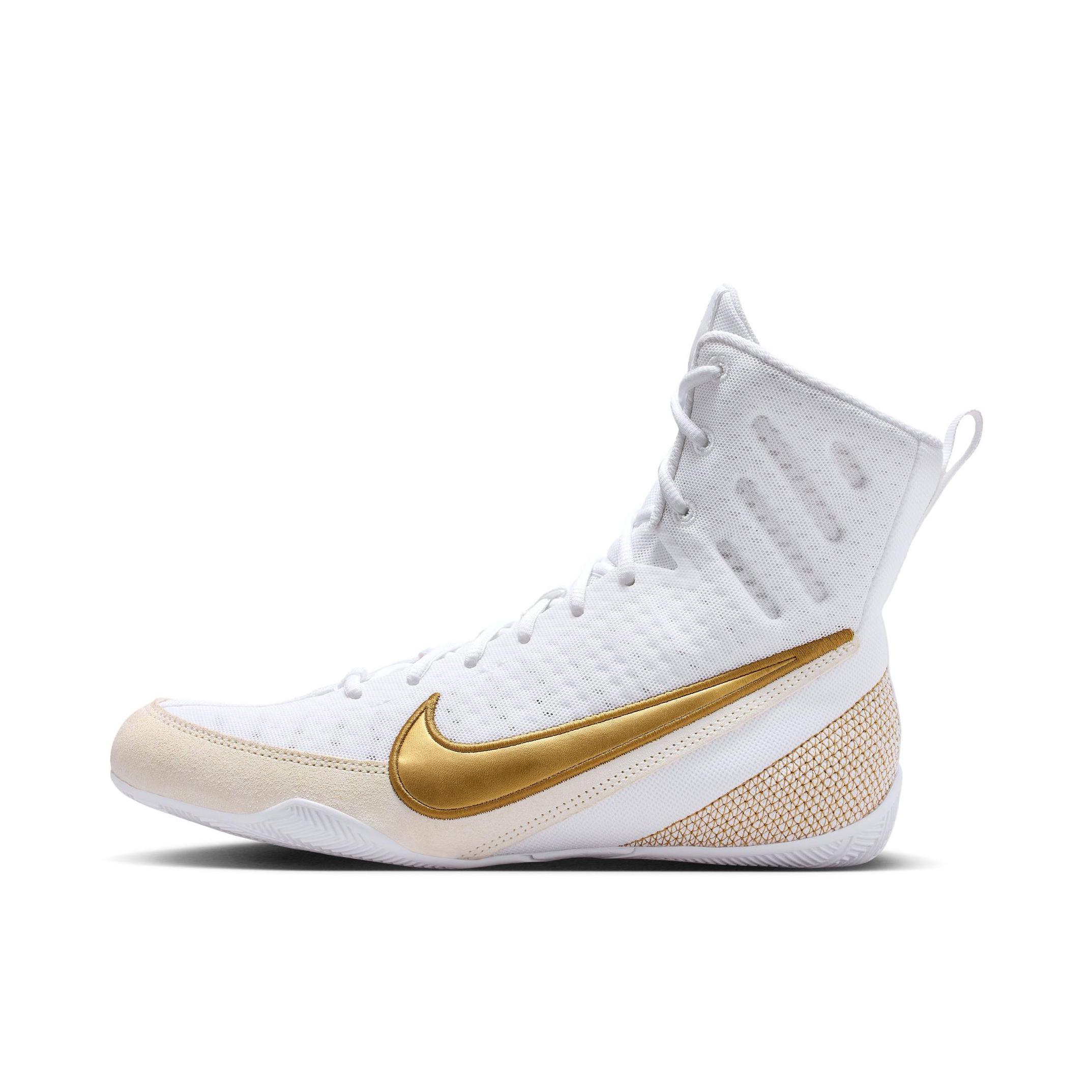 推荐商品：Nike MACHOMAI 3 Ring 训练鞋 拳击鞋 百搭防滑耐磨高帮 白色