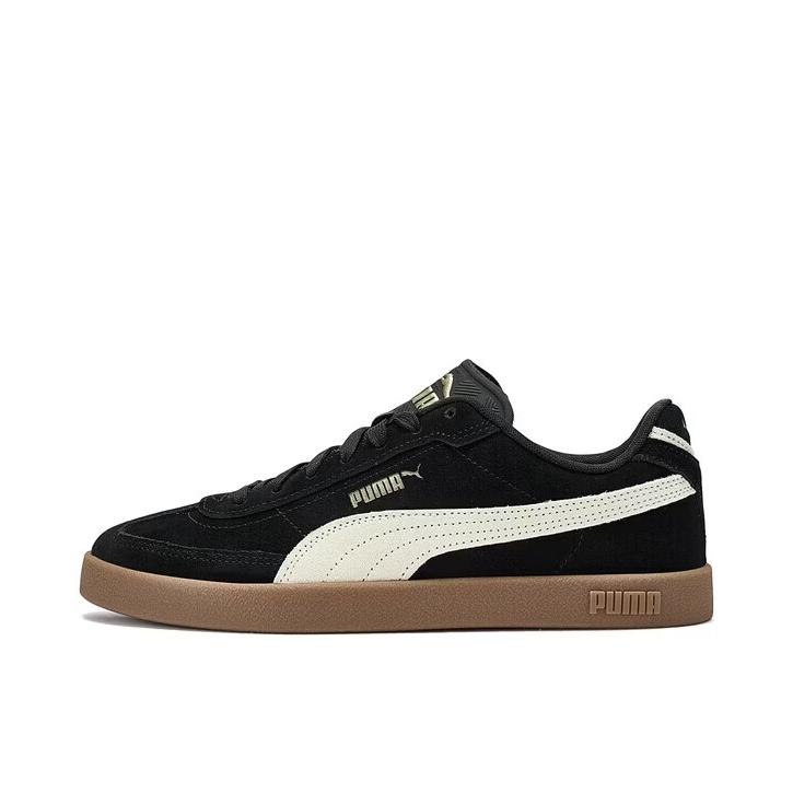 推荐商品：Puma/彪马 Club II Era T头鞋 德训鞋 板鞋 防滑耐磨轻便低帮系带复古百搭支撑圆头贴合 黑色/米色