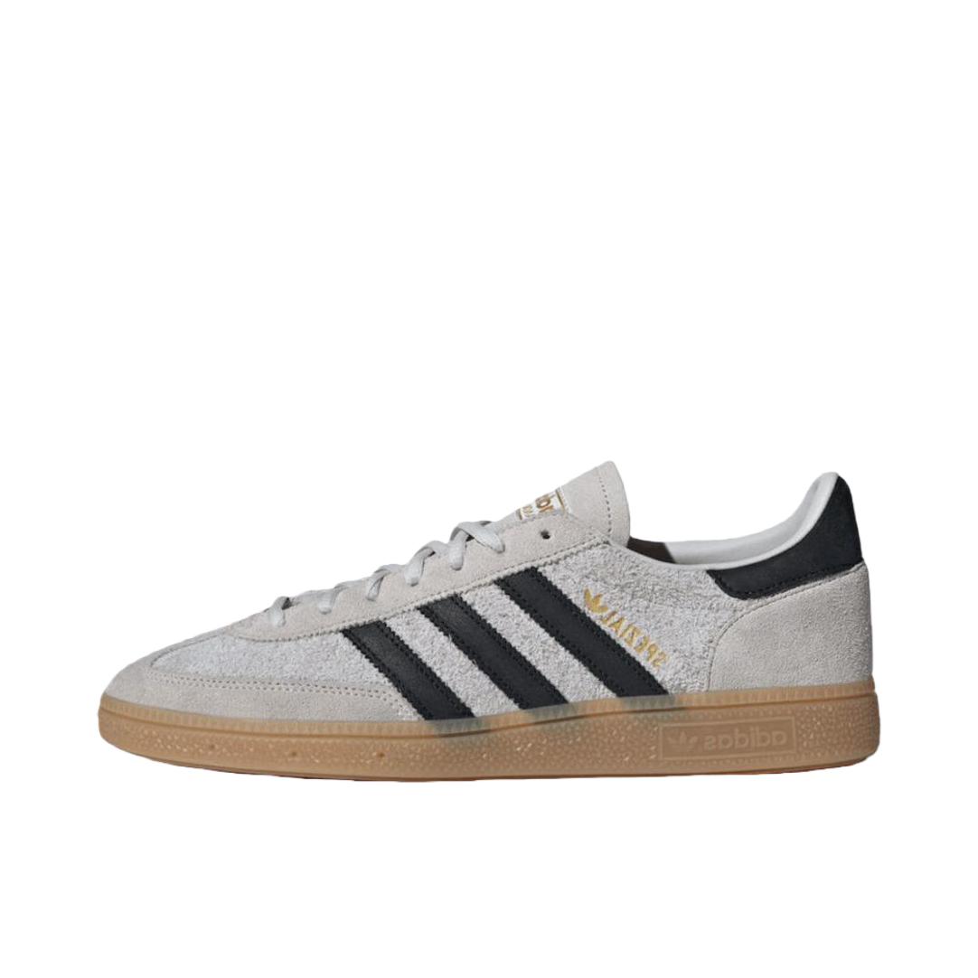 推荐商品：adidas Originals Handball Spezial 薄底鞋 T头鞋 德训鞋 板鞋 简约百搭复古轻便防滑耐磨贴合圆头耐穿 灰色/深黑色