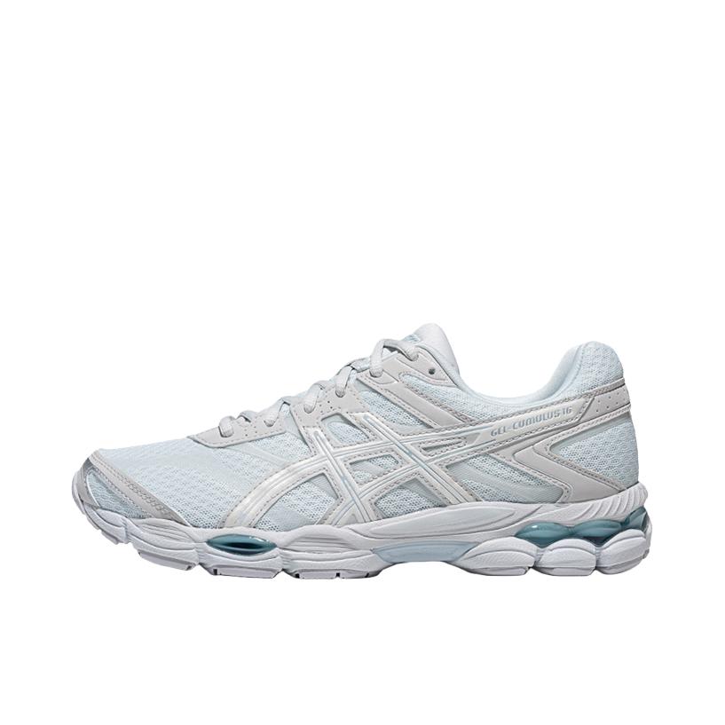 推荐商品：Asics/亚瑟士 Gel-cumulus 16 跑鞋 透气舒适减震耐磨百搭贴合圆头 蓝色/灰色