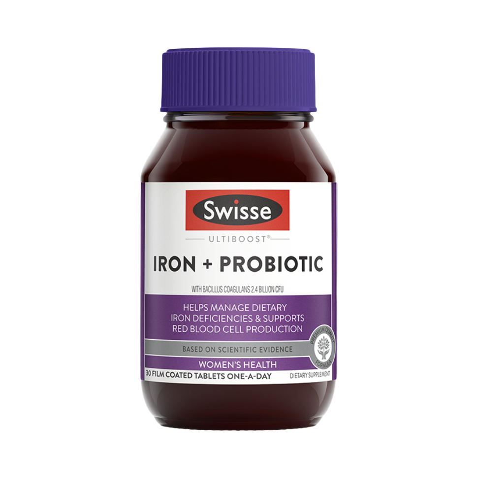 推荐商品：Swisse/斯维诗 铁益生菌片 瓶装