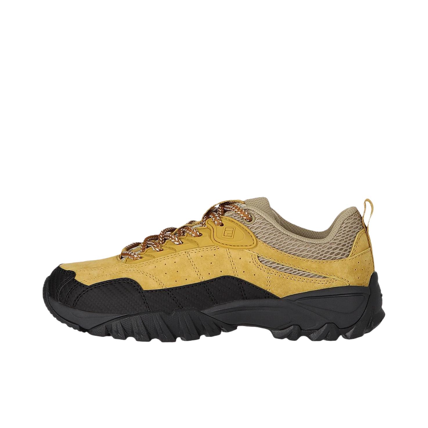 推荐商品：FILA Harepin 1998 运动休闲鞋 皮革厚底圆头 黄色