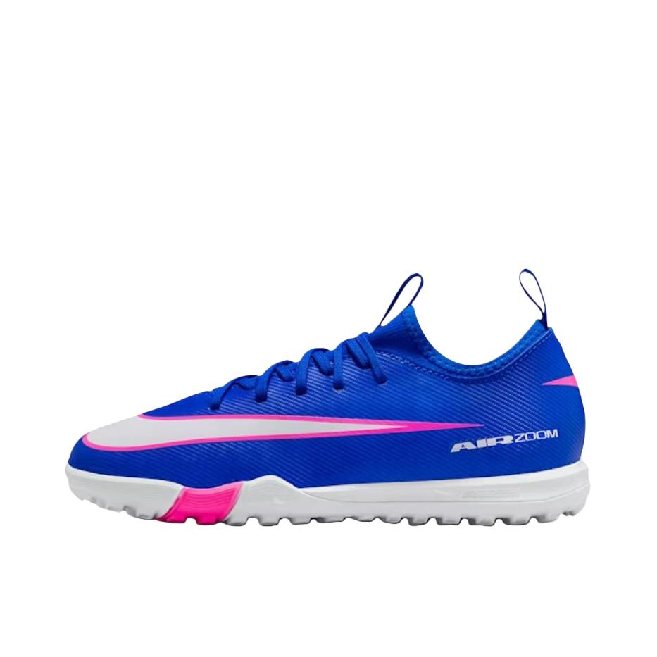 推荐商品：Nike Vapor 16 Academy TF 足球鞋 中端胶质碎钉人造草地防滑耐磨 大童/赛车蓝