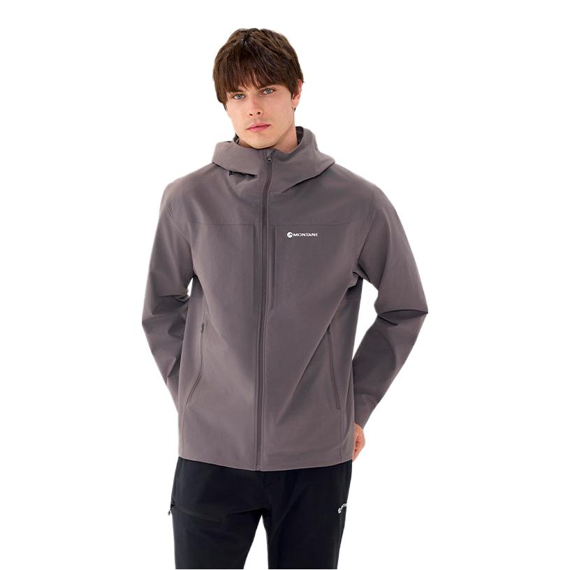 推荐商品：MONTANE/盟泰恩 防风耐磨开衫冲锋衣 CM0205/CF0205 男/连帽/暮岩灰