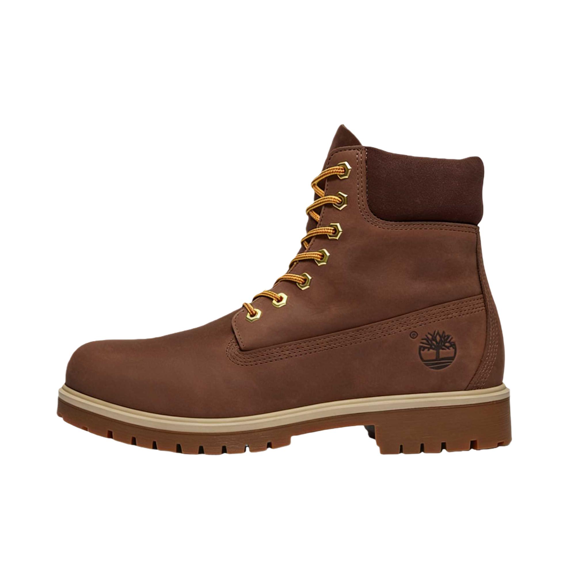 推荐商品：Timberland/添柏岚 6-Inch boot 柔软 系带 圆头 短筒 马丁靴 深棕色/陶土棕