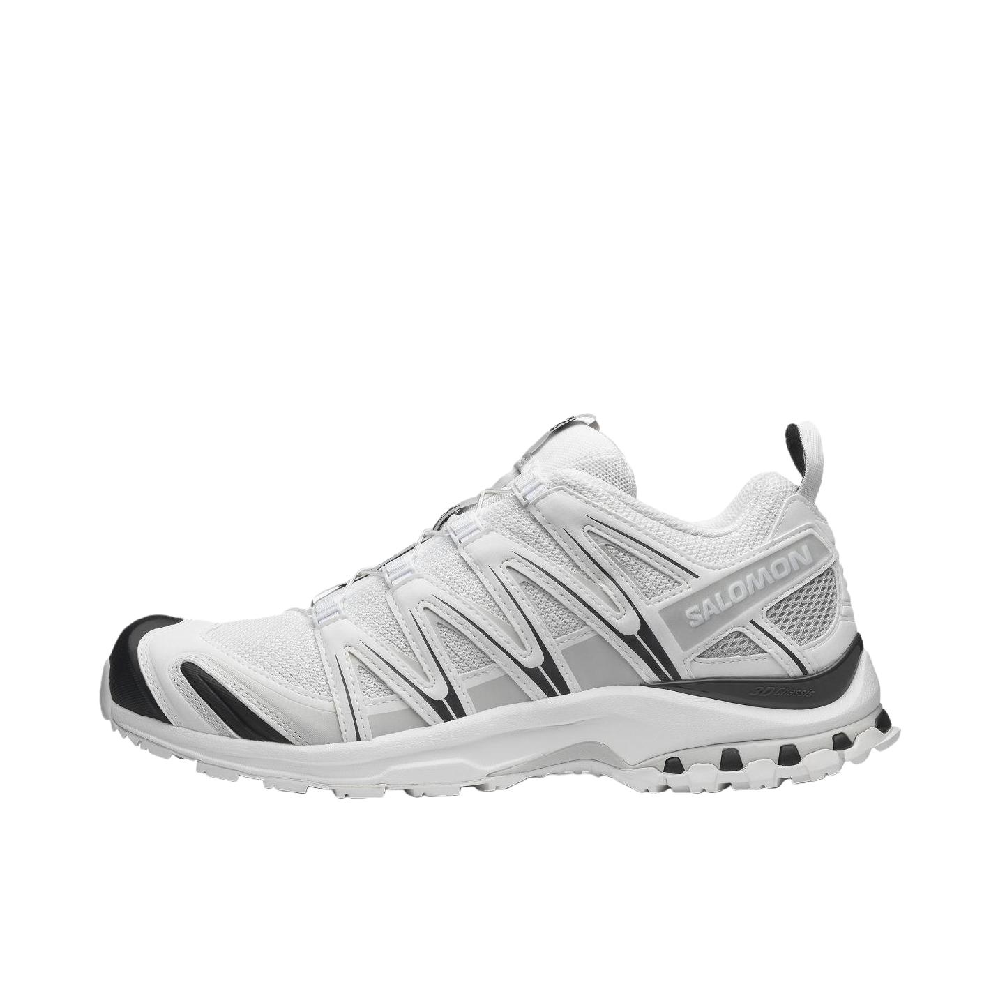 推荐商品：Salomon/萨洛蒙 XA Pro 3D 户外鞋 徒步鞋 越野跑鞋 防滑耐磨防水包裹性稳定支撑织物网布抓地 奶白色