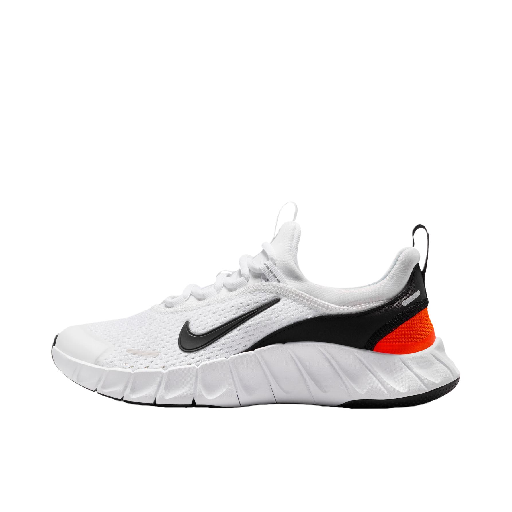 推荐商品：Nike FREE RIDE 跑鞋 中帮防滑 大童/白色/黑色/醒目橙