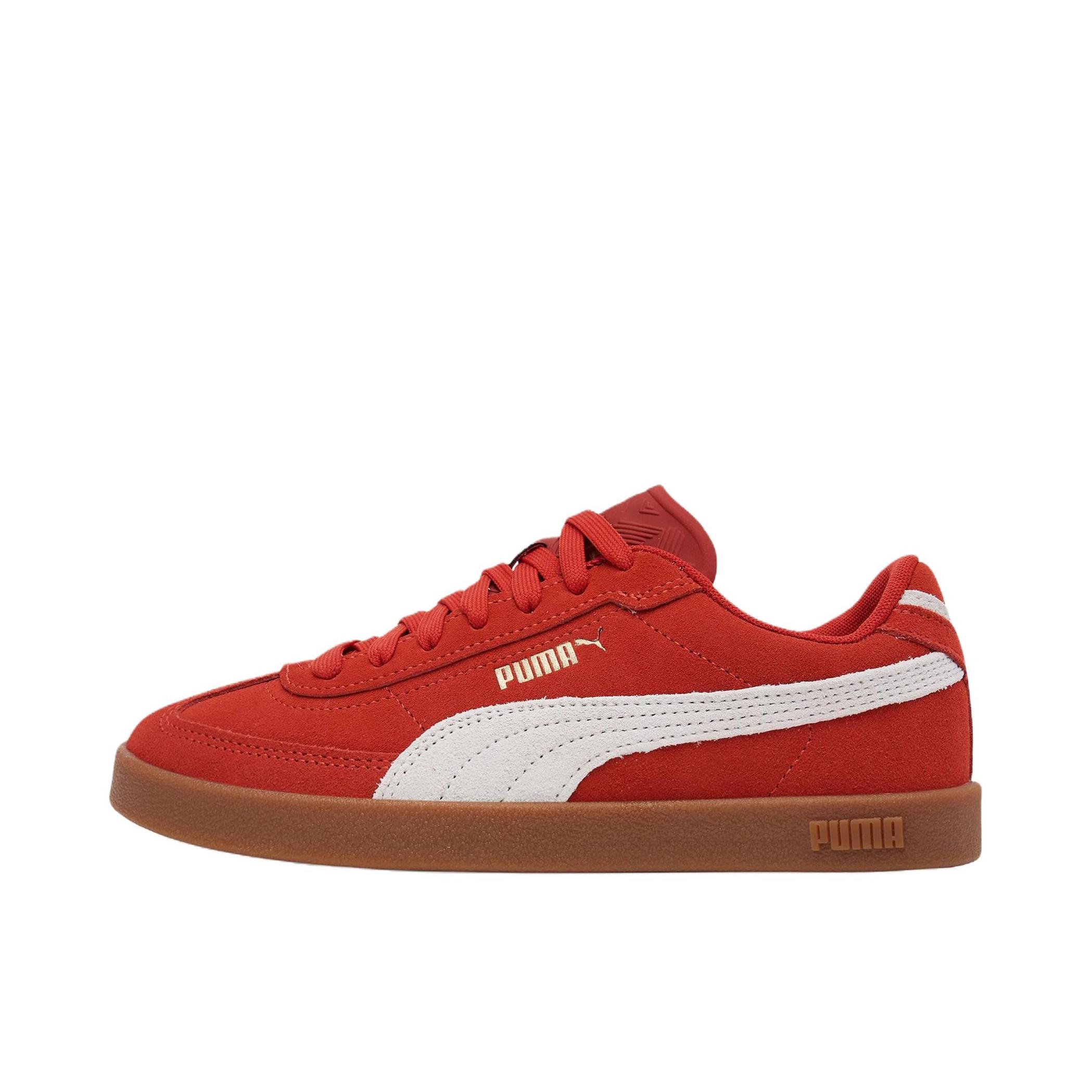 推荐商品：Puma/彪马 Club II Era T头鞋 德训鞋 板鞋 防滑耐磨轻便低帮系带复古百搭支撑圆头贴合 深红色