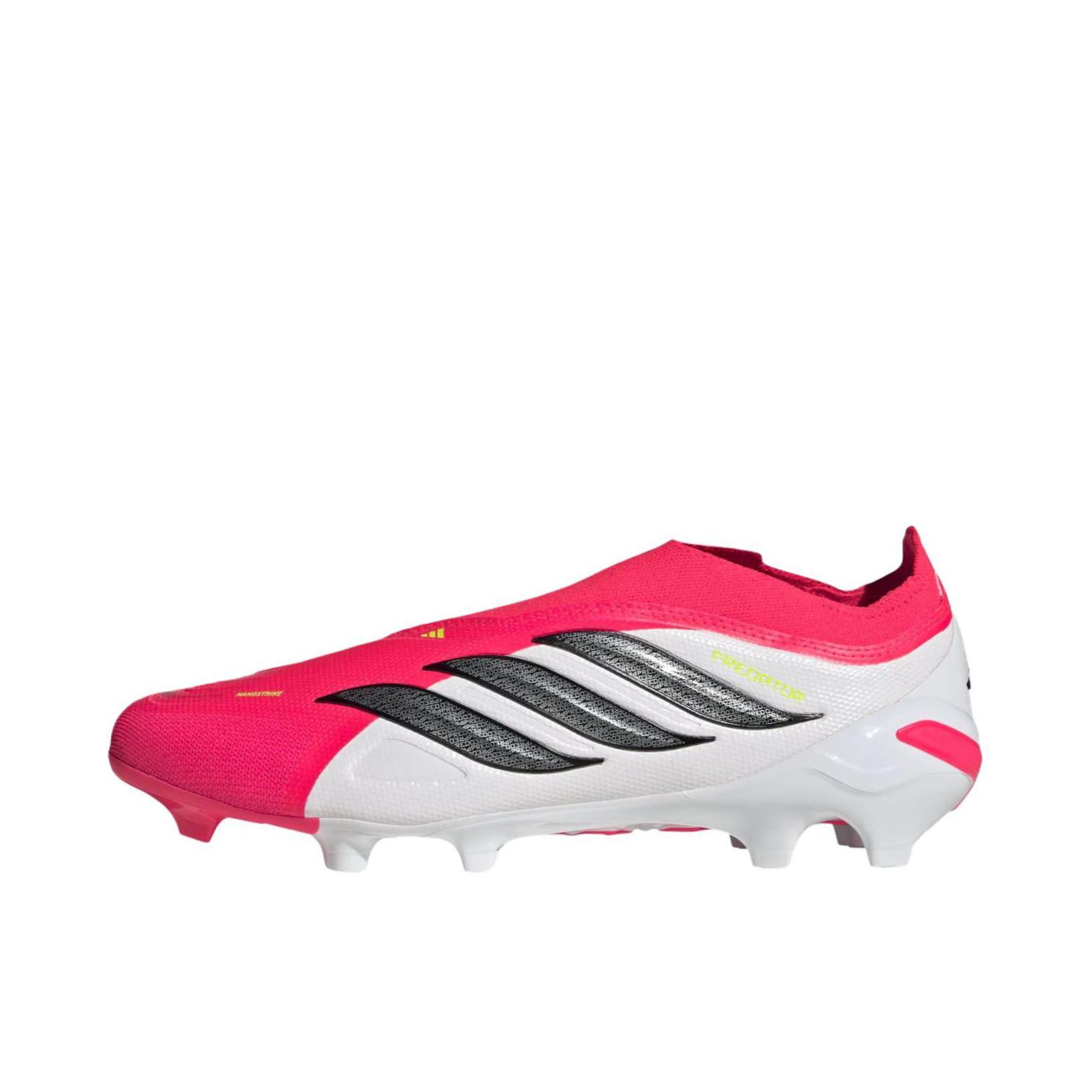 推荐商品：adidas PREDATOR LEAGUE FT FG 足球鞋 长钉人造草地场地贴合支撑 亮红色