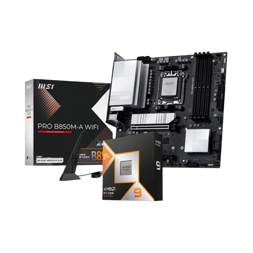 推荐商品：AMD R7 9850X3D + 微星B850芯片组 板U套装 游戏设计