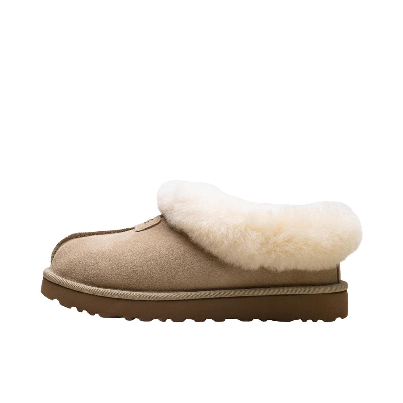 推荐商品：UGG Tazzette 塔茨特 轻便 短筒 平跟 加绒 圆头 包头 雪地靴 男款/褐色