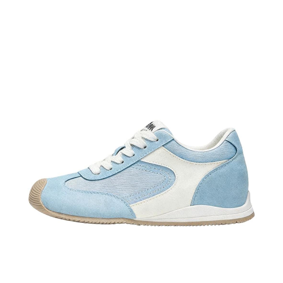 推荐商品：Lee Cooper 基底系列 运动休闲鞋 时尚日常平底 内增高5.5cm/女款/蓝色
