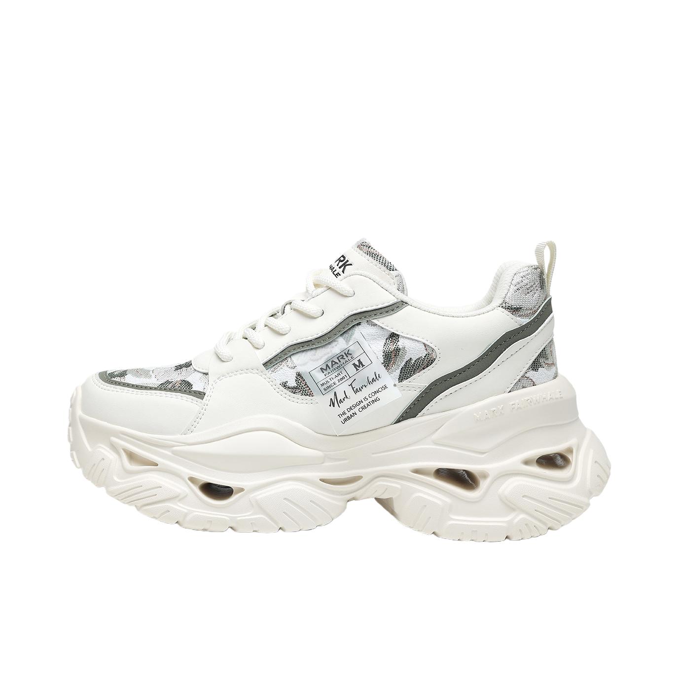 推荐商品：马克华菲 老爹鞋 厚底运动圆头 666196062205 国内/亚太版本/米色