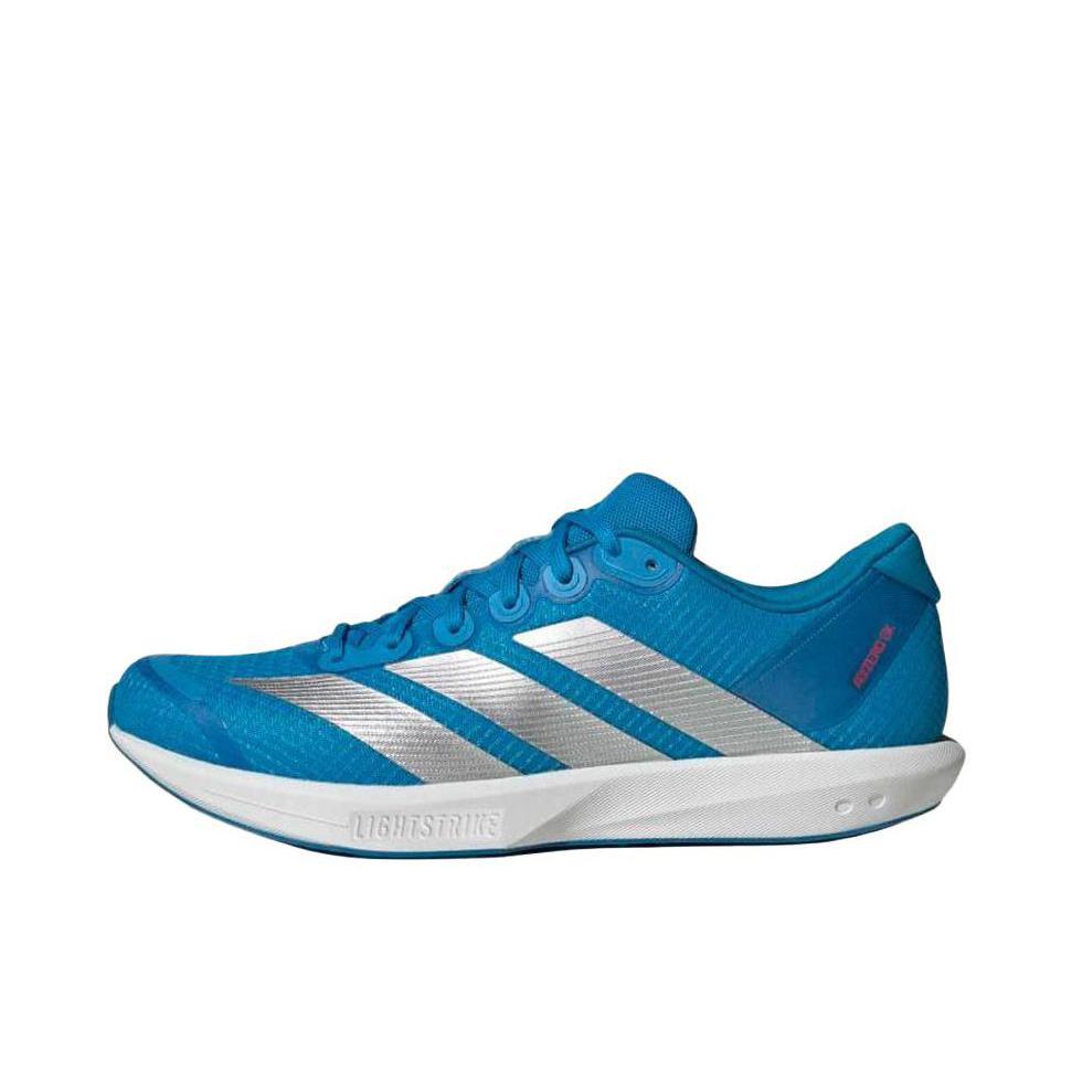 推荐商品：adidas Adizero BK 跑鞋 专业竞速减震耐磨低帮透气回弹织物防滑耐穿 蓝色/白色