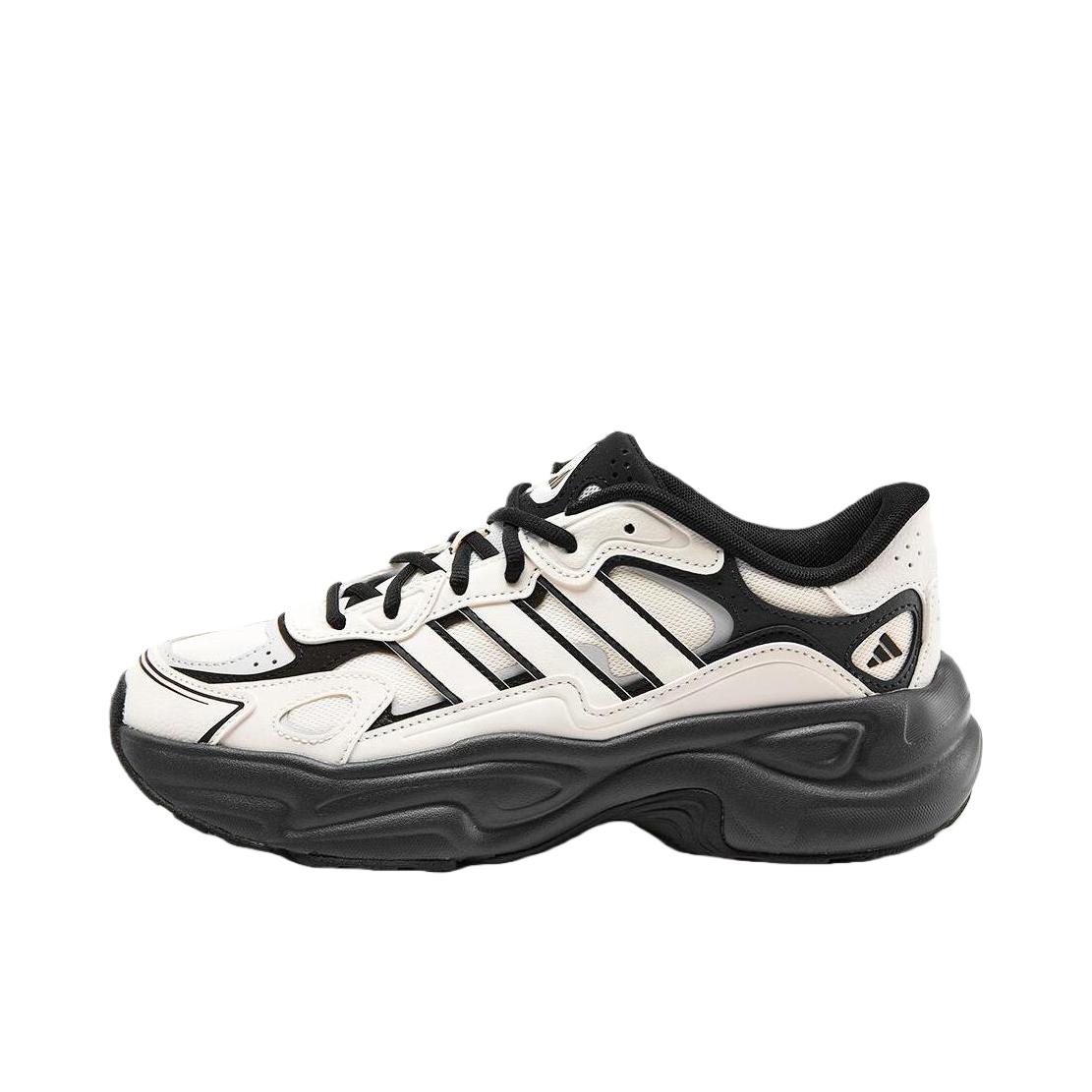 推荐商品：adidas FC JELWAVE 跑鞋 透气网面休闲运动减震 米色/黑色