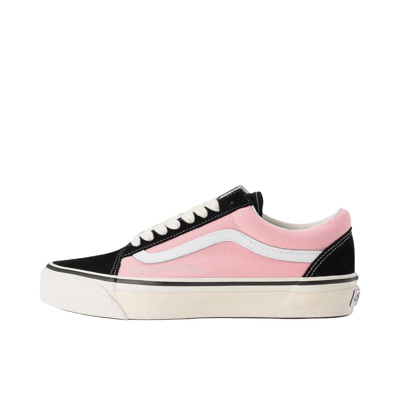 推荐商品：Vans/范斯 Old Skool 滑板鞋 板鞋 轻便防滑复古舒适经典 粉色/黑色